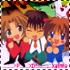 Three loved-up Chibis